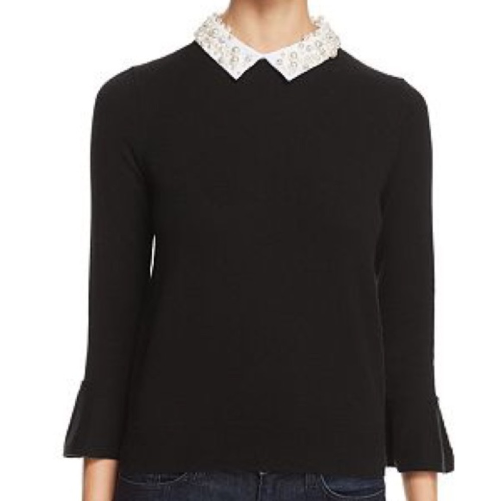 NWT kate spade Pearl Collar Sweater Size XXS - Picture 2 of 8